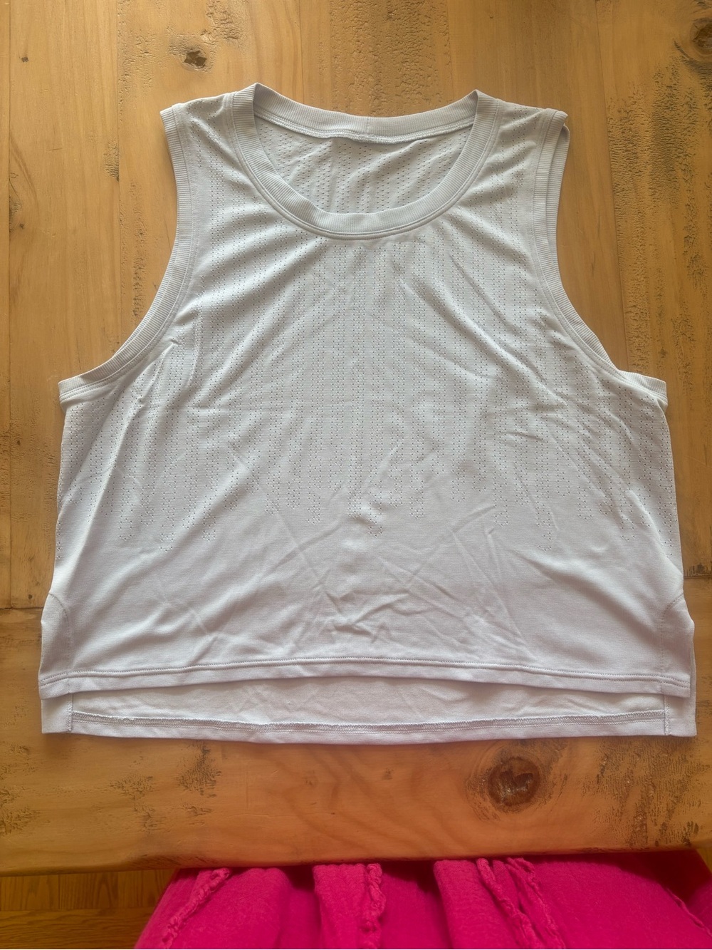 lululemon athletica pale pink Mesh Performance Tank